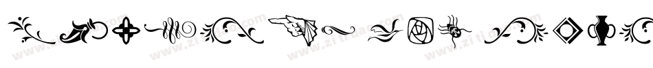 Florets And Embellishments字体转换